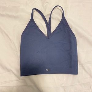 Set Active Ribbed V Top in Neptune XS